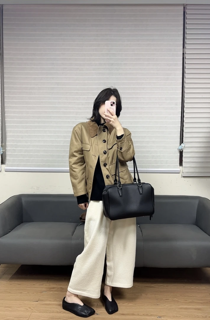 卡其色秋季经典双面双穿纹优质面料长袖休闲外套