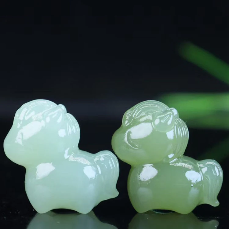 天然和田玉生肖马吊坠马年本命年男女款生肖颈饰手串