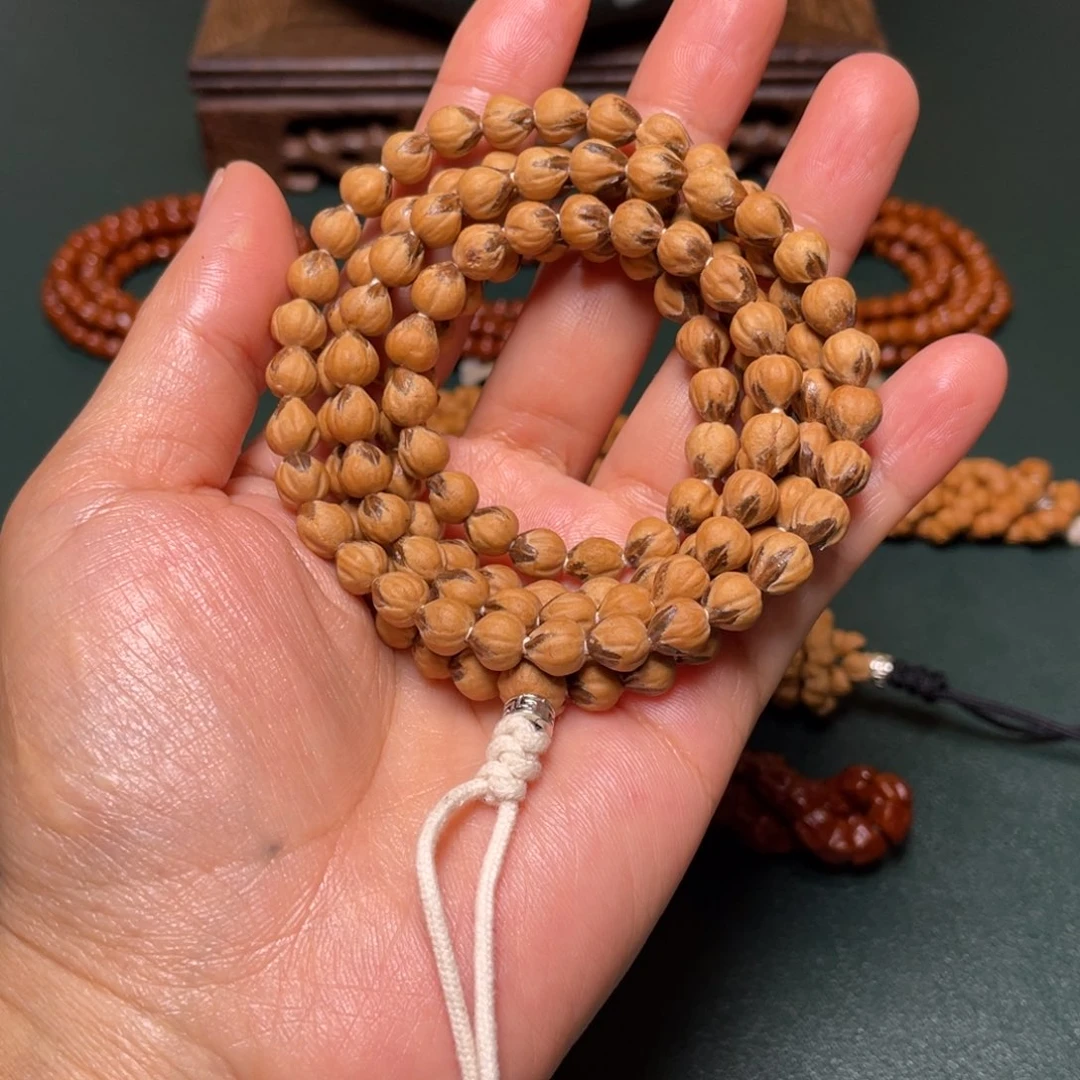 柏香籽/百香籽吊坠红芽莲花长串