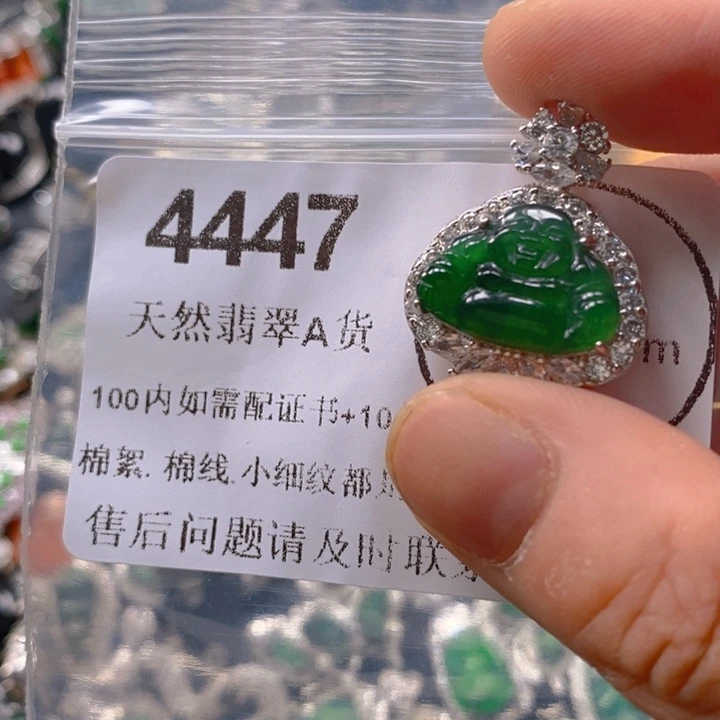 翡翠未镶嵌吊坠(不含链)