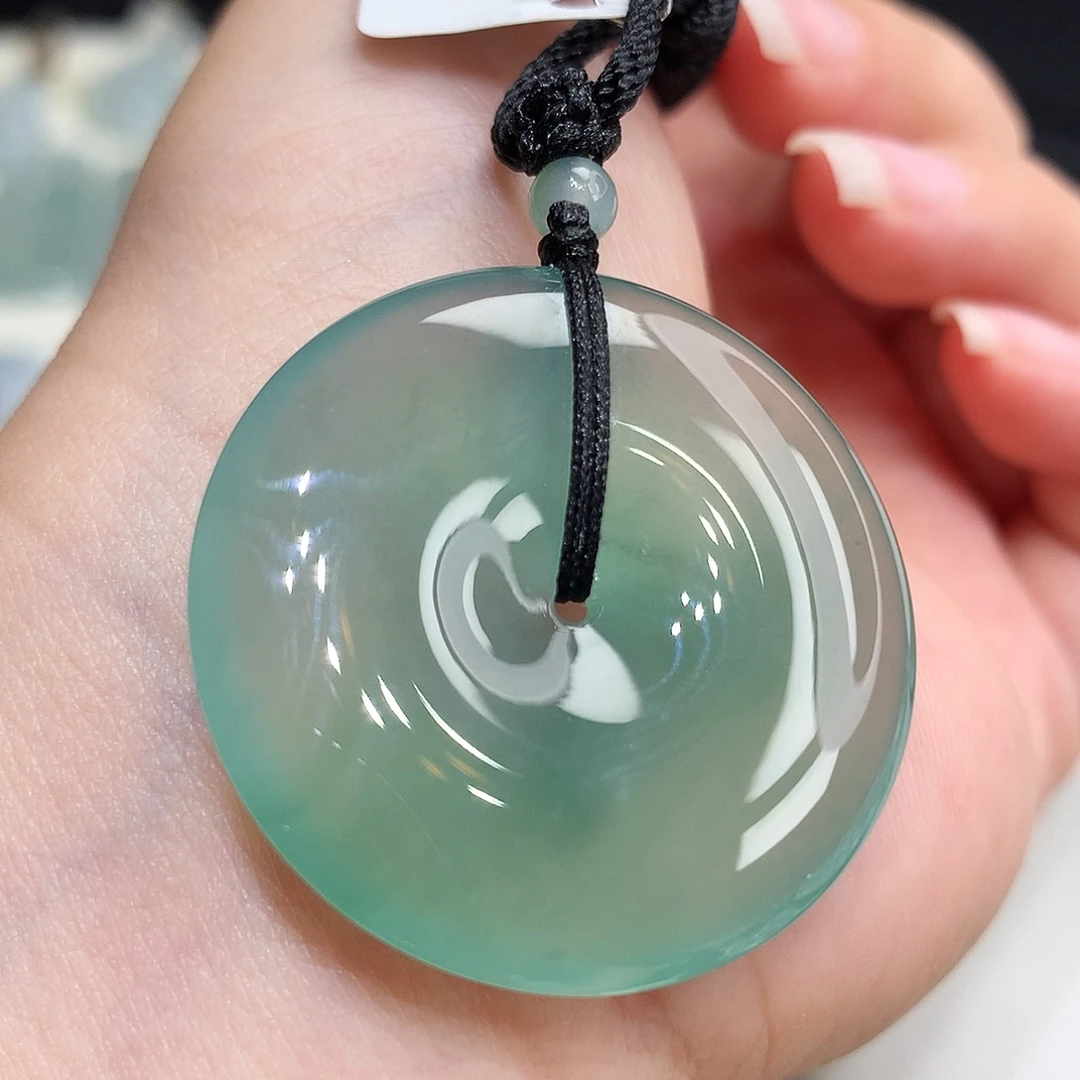 翡翠未镶嵌胸饰翡翠74，34.2/6