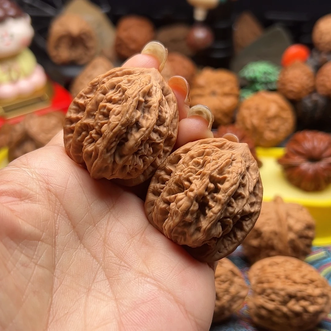 吊坠文玩核桃全品麦穗虎头35