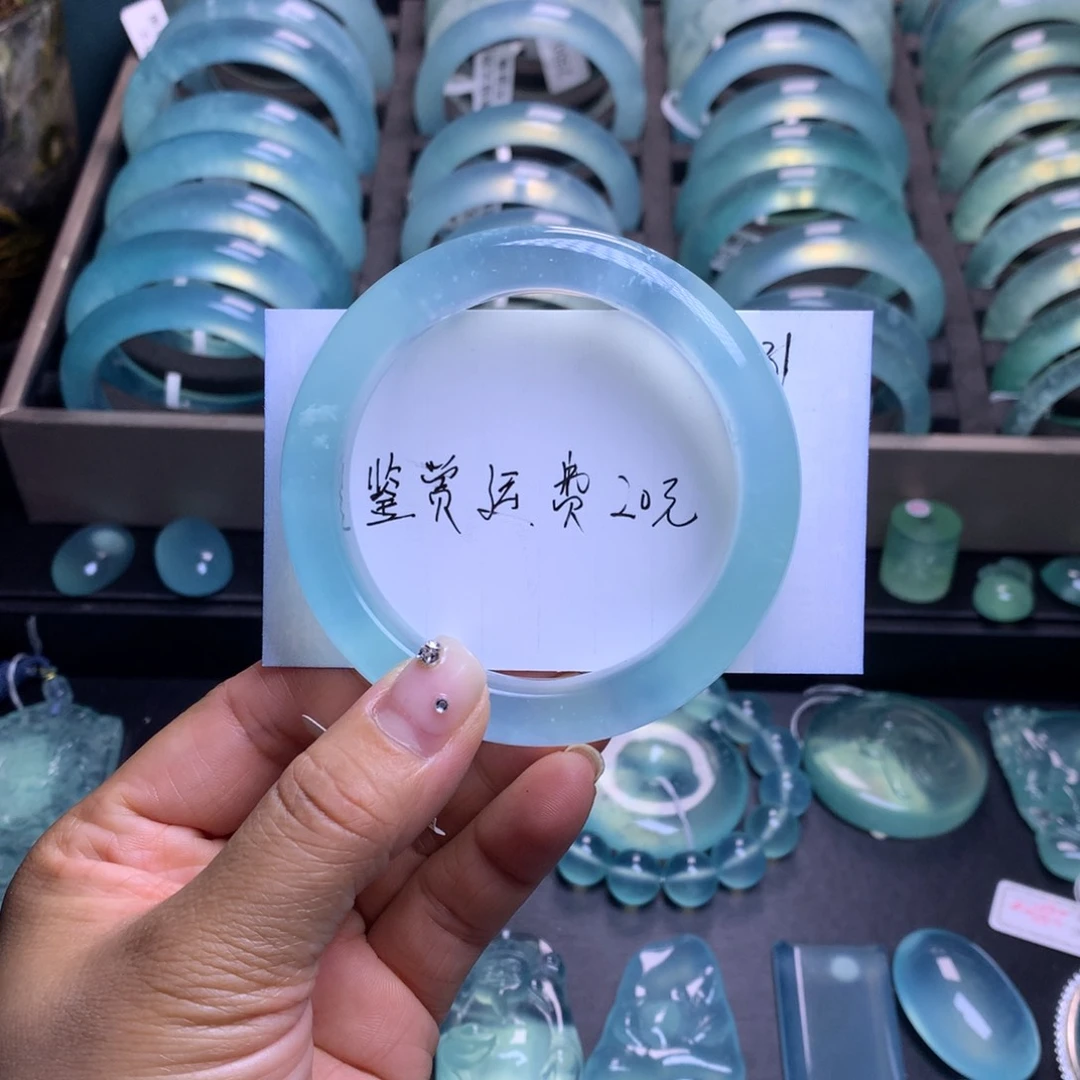 蛇纹石玉未镶嵌手镯55
