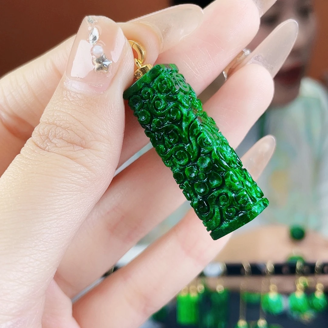 翡翠未镶嵌耳饰饰品