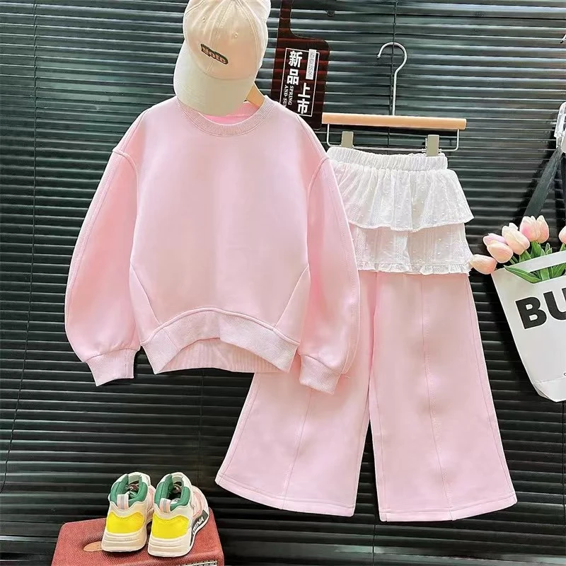 女童卫衣裤子（版偏大，往小一码拍）