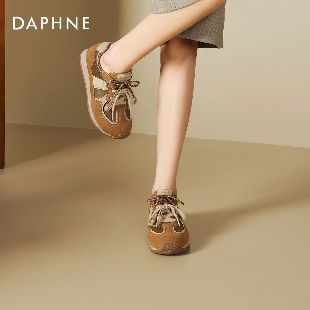 达芙妮复古阿甘德训鞋女2025夏季新款厚底内增高不累脚运动休闲鞋