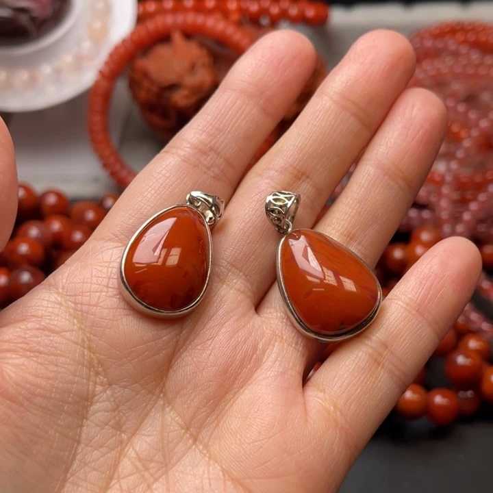 智***空南红玛瑙未镶嵌多样性发货默认微瑕称重