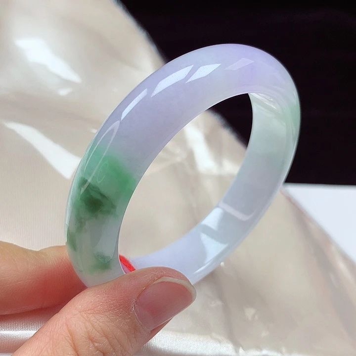 未镶嵌手镯翡翠52圈！超冰透！高货捡漏、适合强迫症！