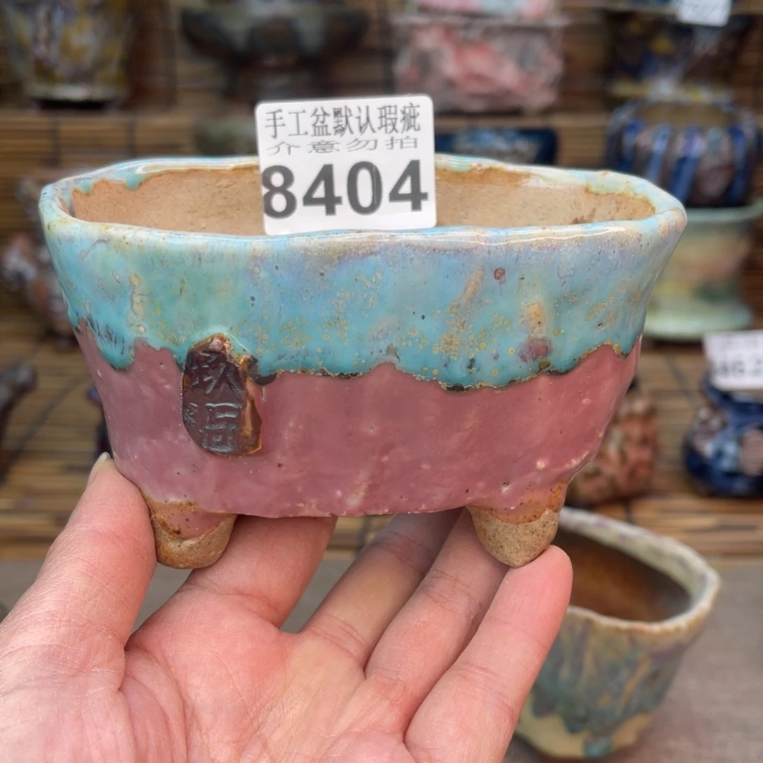 手工花盆默认瑕疵完美者勿拍