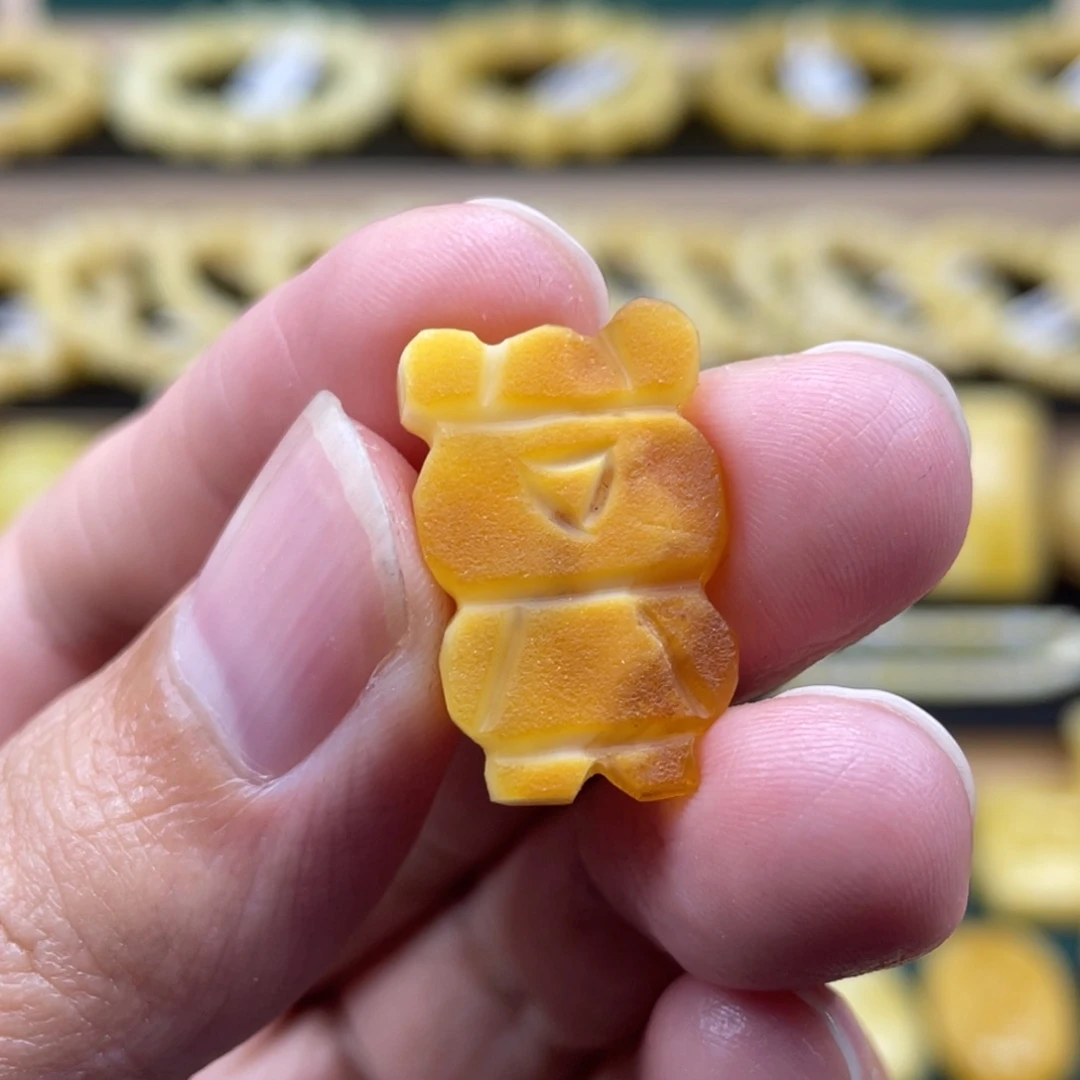 琥珀裸石未镶嵌琥珀蜜蜡