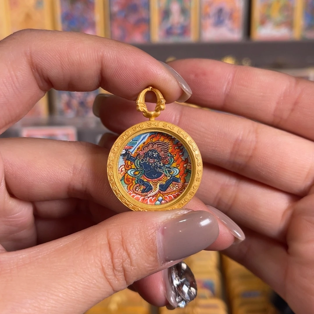 吊坠不动青海热贡唐卡2.0