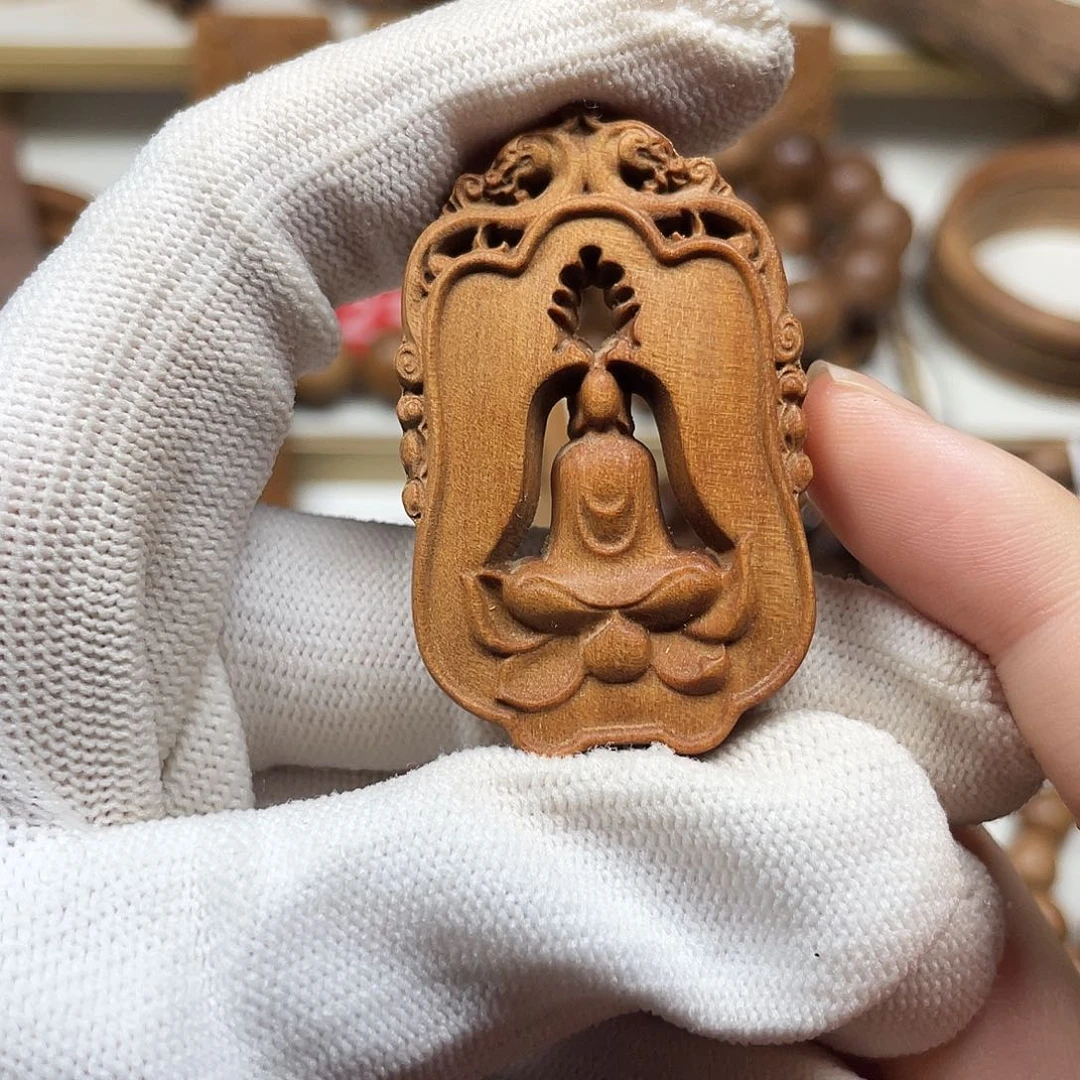 手串/手链檀香木老山檀香5/3雕刻牌