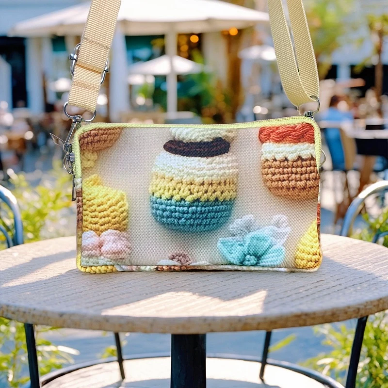 手机包零钱包包多层款拉链可调节单肩款时尚女士斜跨小包包小清新