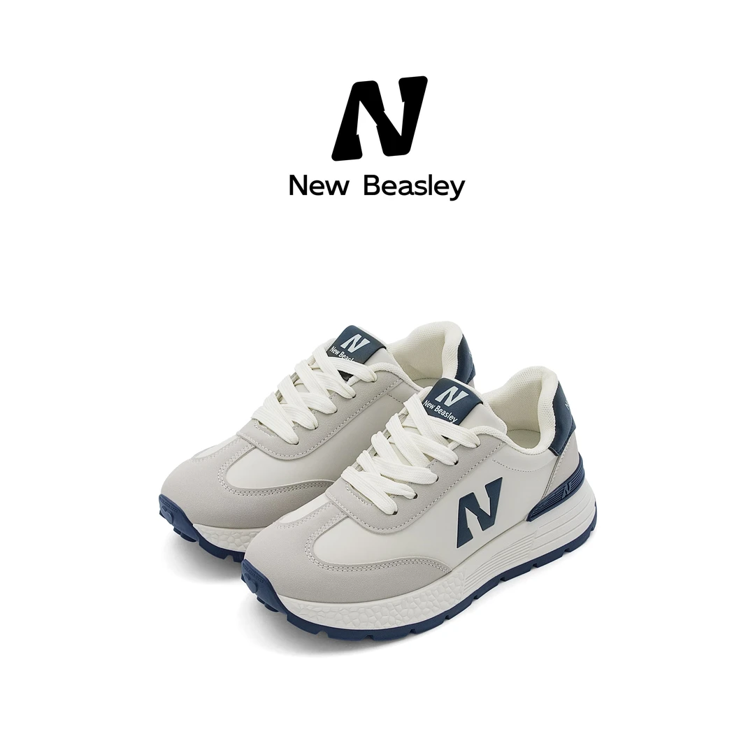 New Beasley2026冬季新款时尚厚底舒适百搭阿甘软底运动休闲女鞋