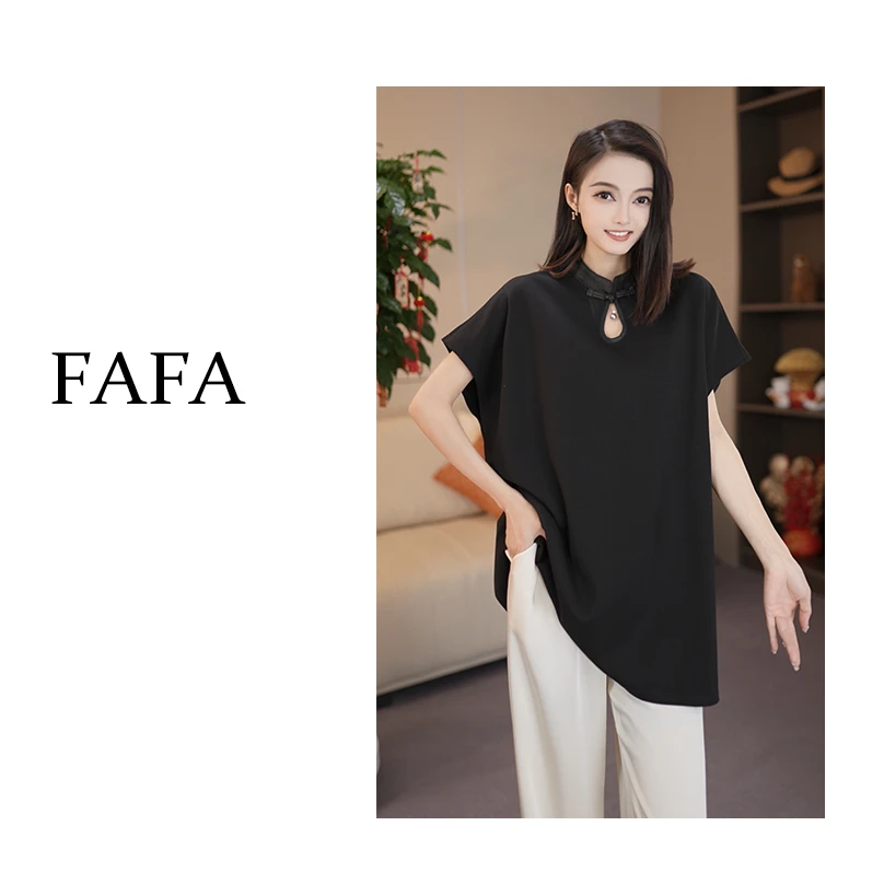 FAFA【国学】春夏气质时尚百搭简约短袖T恤