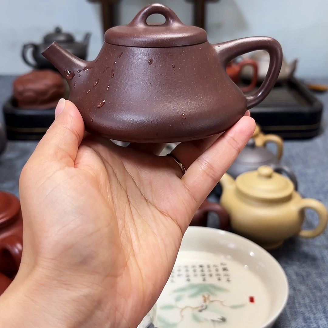 茶壶紫砂全手工紫砂壶，平底