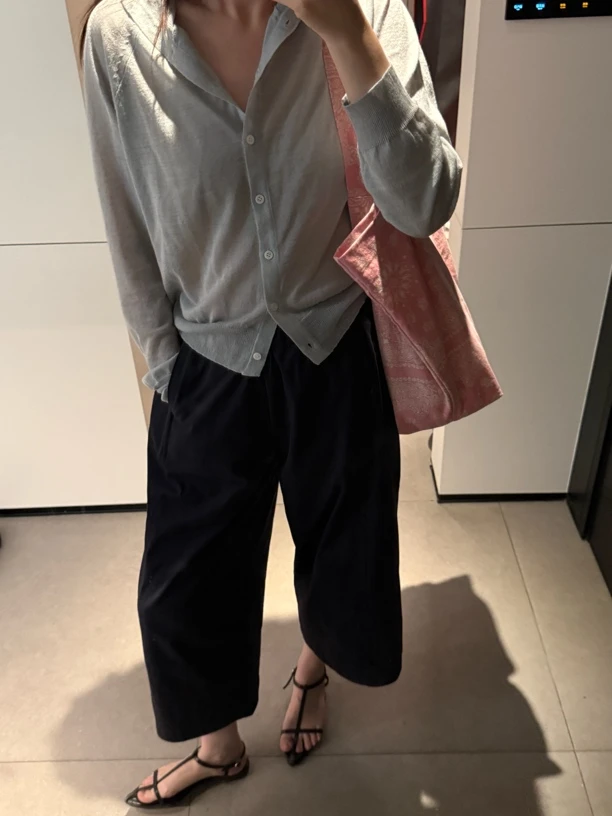 【Always】韩国东大门抽绳松紧腰棉裤（no退no换）