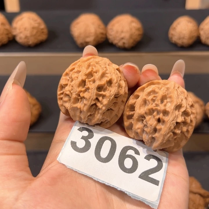 桃核吊坠38全品文玩核桃苹果圆