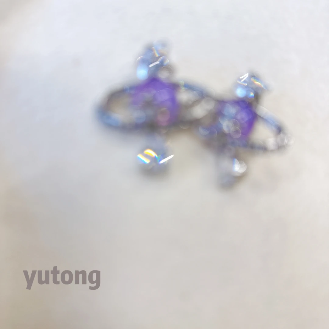 铜合金锆石耳饰 【雨桐轻奢饰品】设计款耳环YT01268