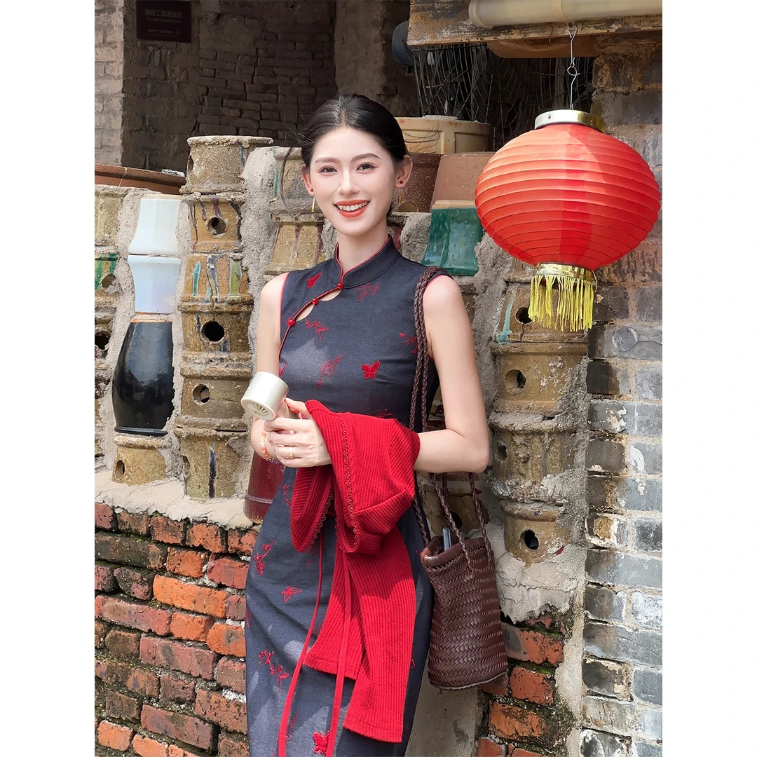 凌茜恣禾【素锦阁】国风新中式修身收腰显瘦温婉优雅大气旗袍连衣裙