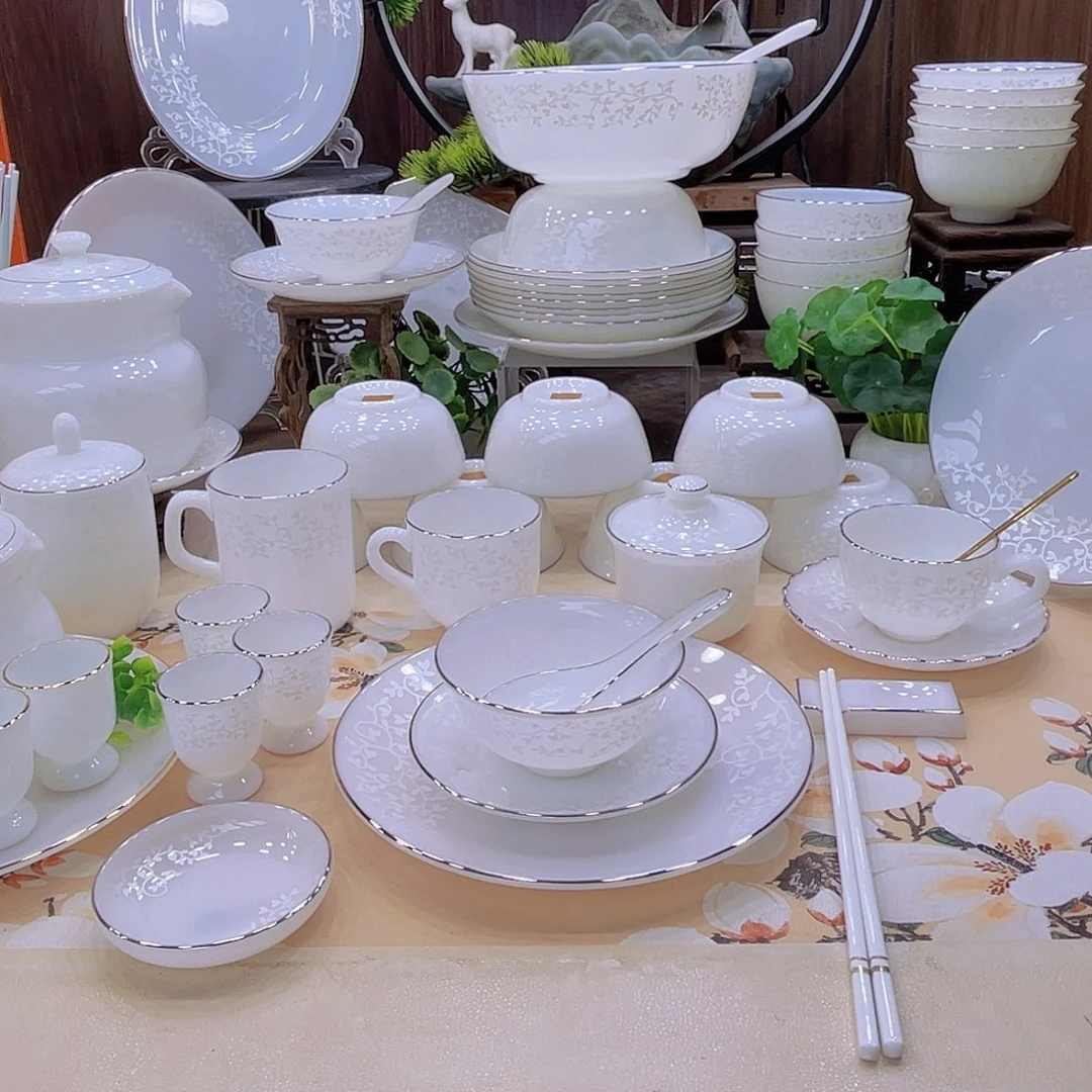 玉瓷景德镇暗香套装