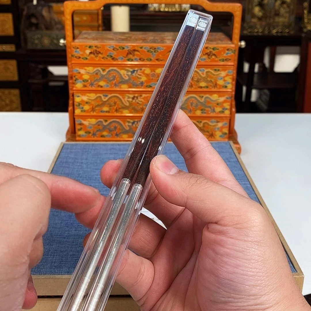 紫檀木类成套家具小叶紫檀筷子一双
