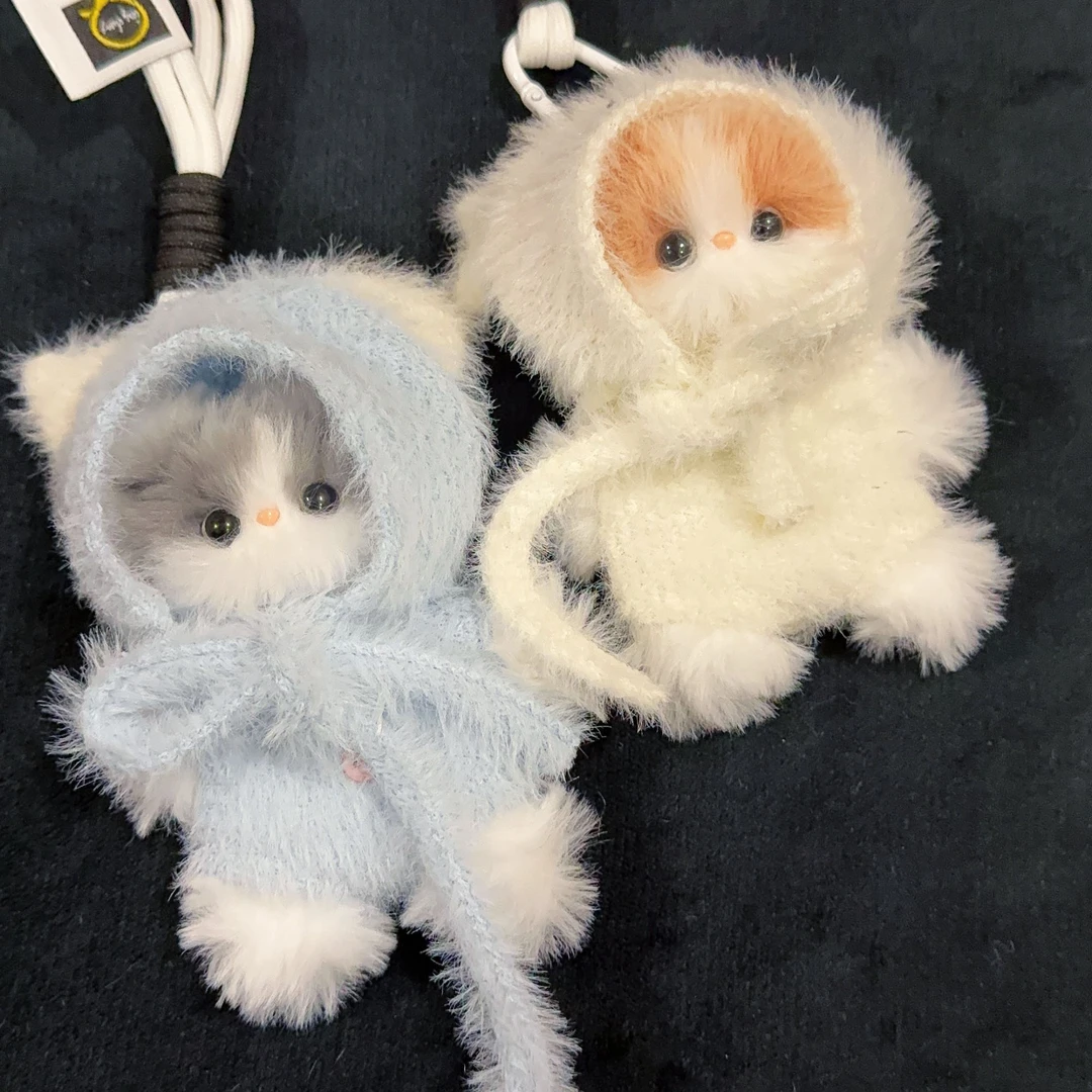 扭扭棒猫咪宝宝系列包包挂件｜钥匙扣｜车挂