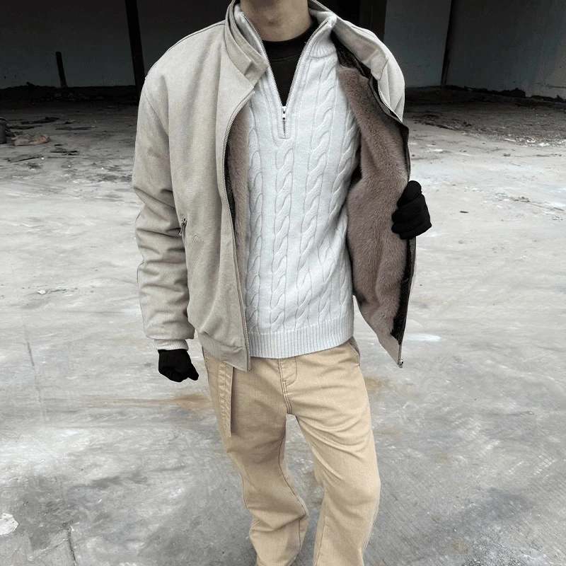 ZOZOFOREST蛇年限定座山雕棉服外套男款冬季加绒美式水洗帆布棉衣