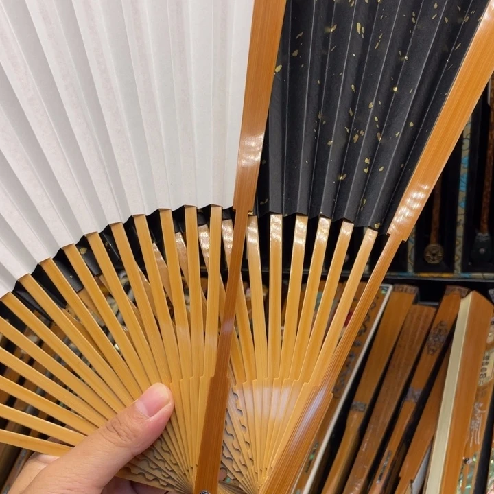 扇子纯手工老玉竹大头型