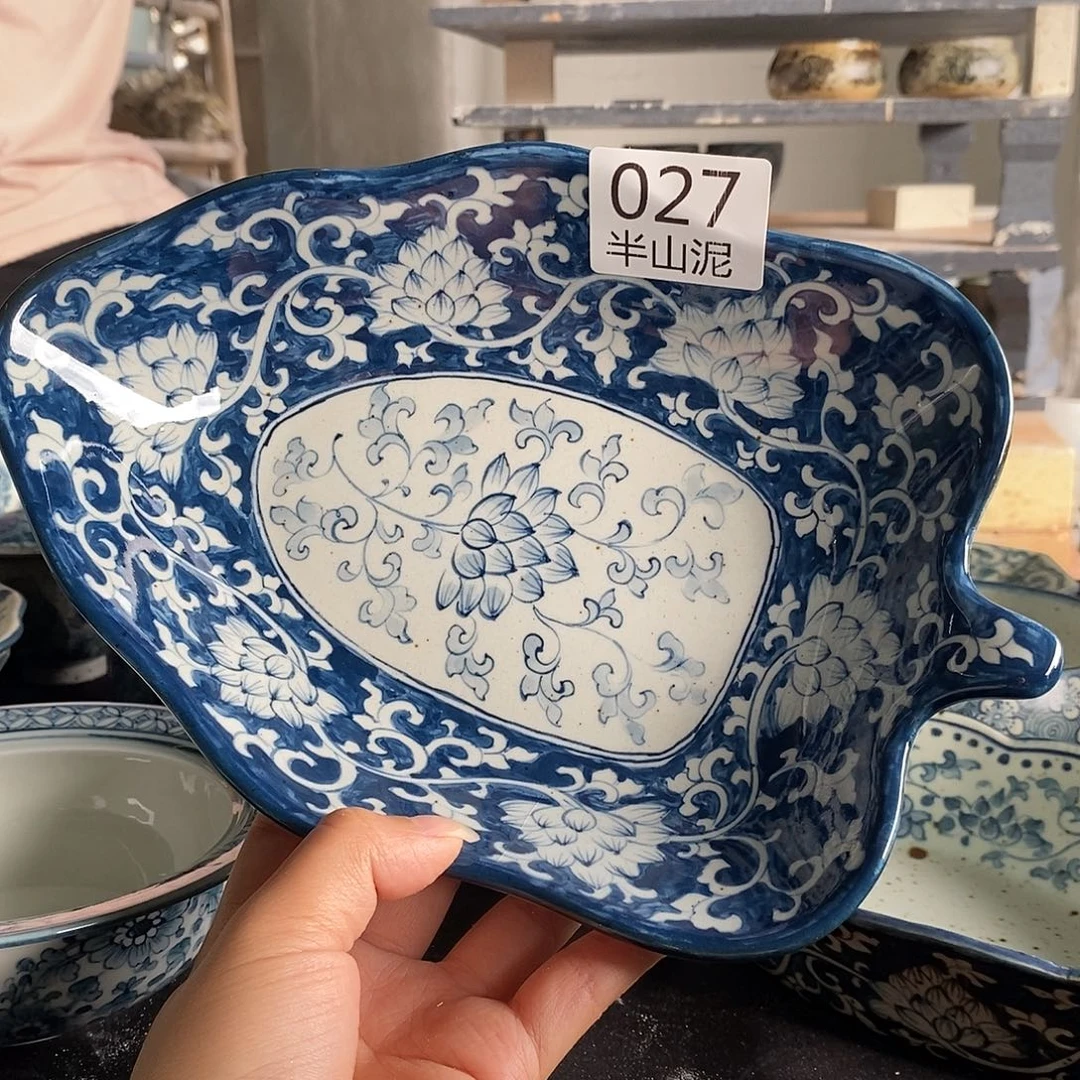 陶手工手绘青花高温陶瓷