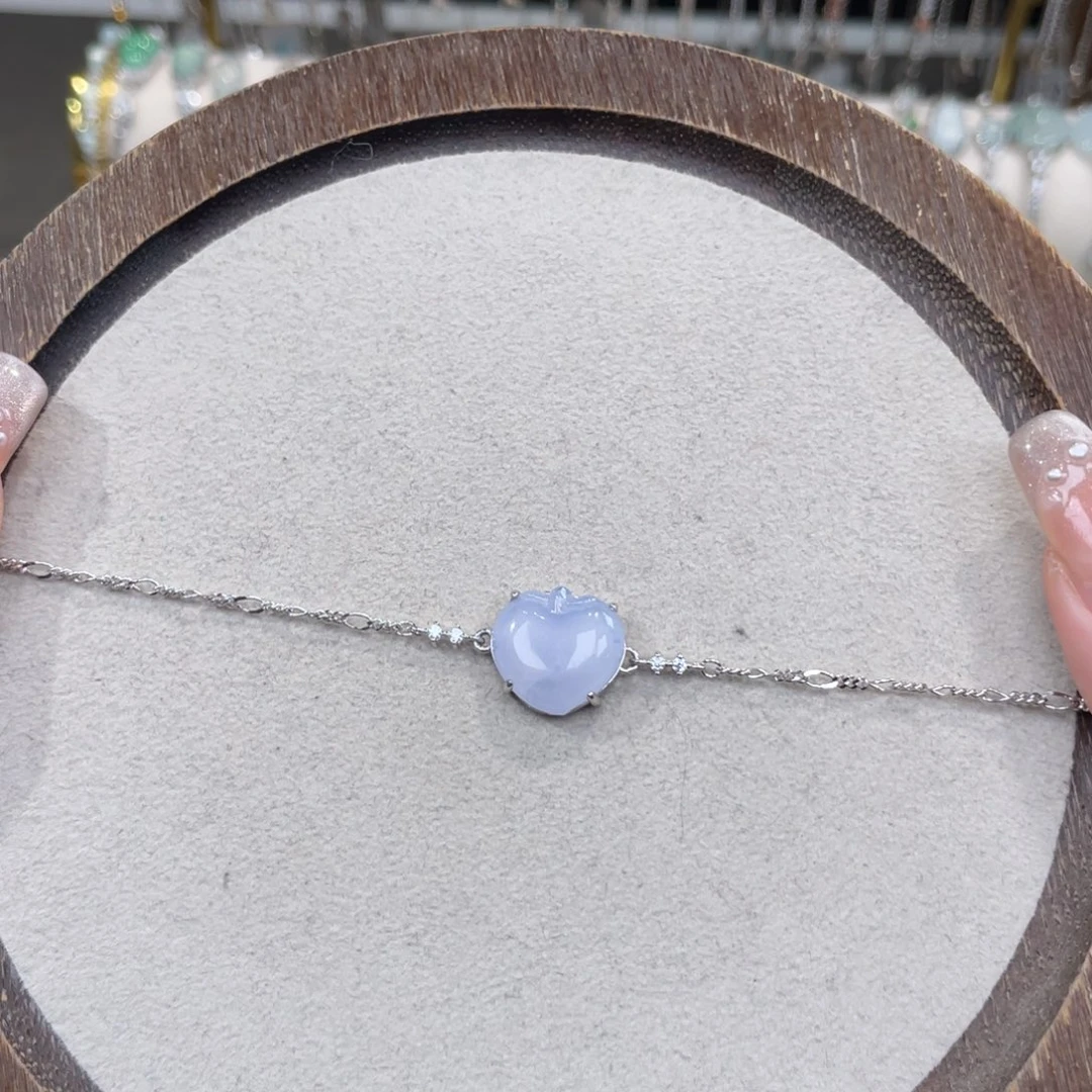 翡翠银S925镶嵌手链