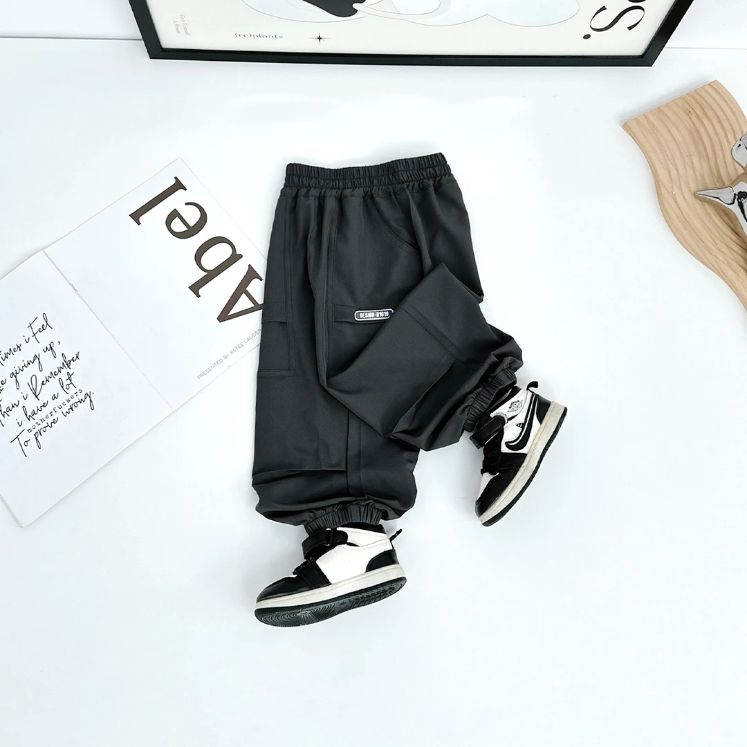 男童裤子薄款休闲裤工装防蚊长裤儿童时尚潮BQ25620Y悠悠童话童装