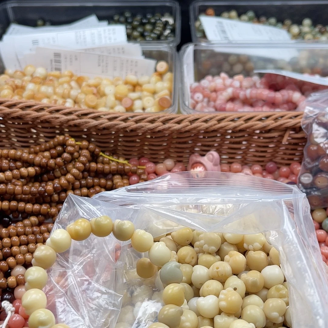 白玉菩提吊坠a12mm/20颗豆乳猫爪