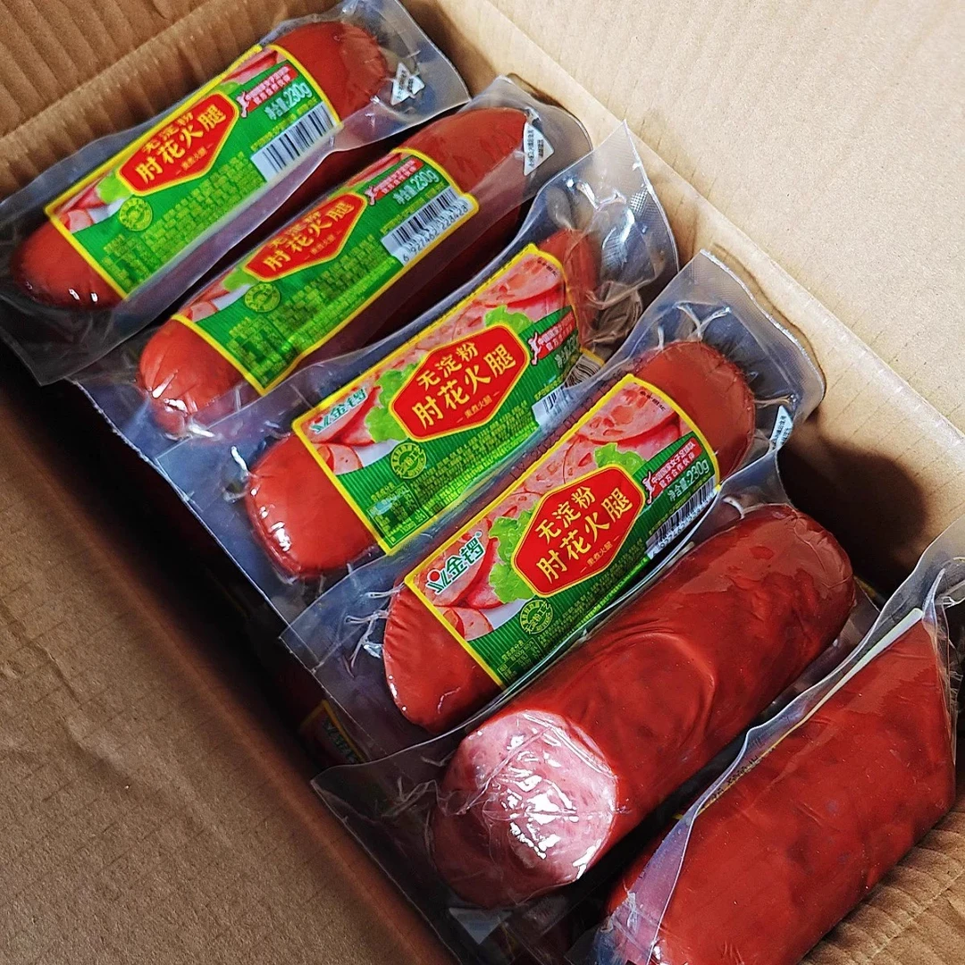 金锣无淀粉肘花火腿230g*6包