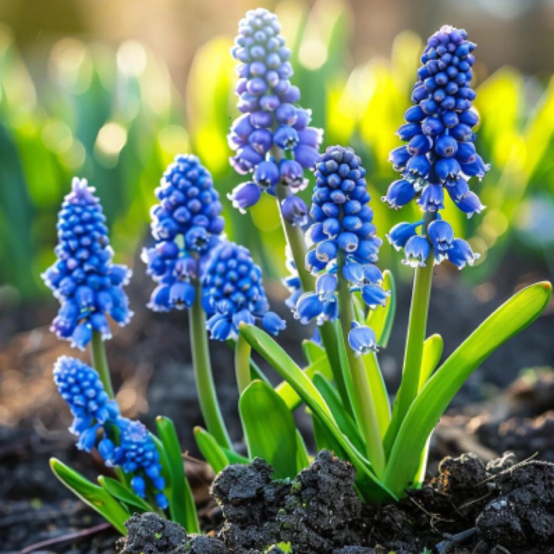 亏本新人价 浓香【蓝色葡萄风信子】浓香型 耐寒盆栽地栽水培花卉