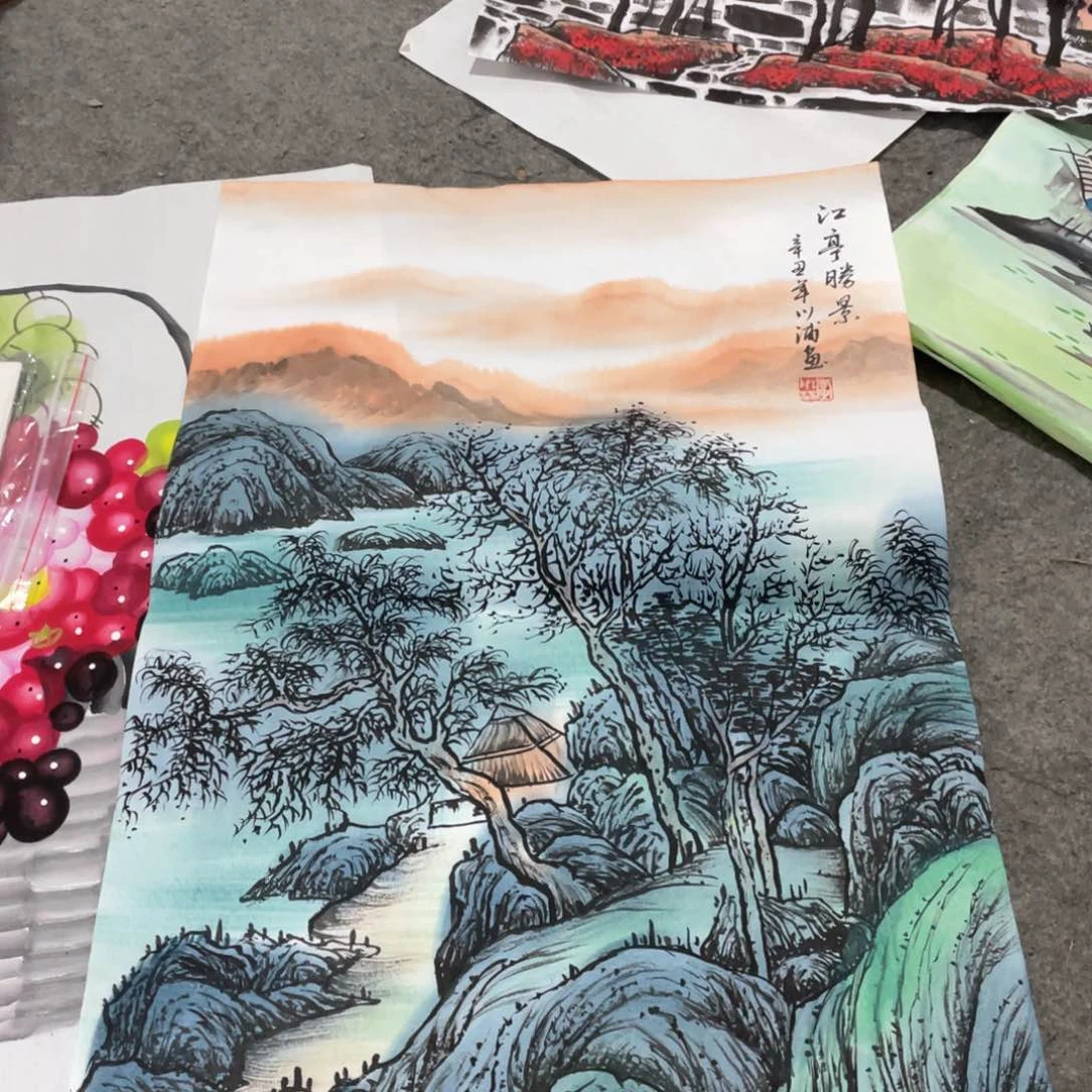 国画国画作品画心一张