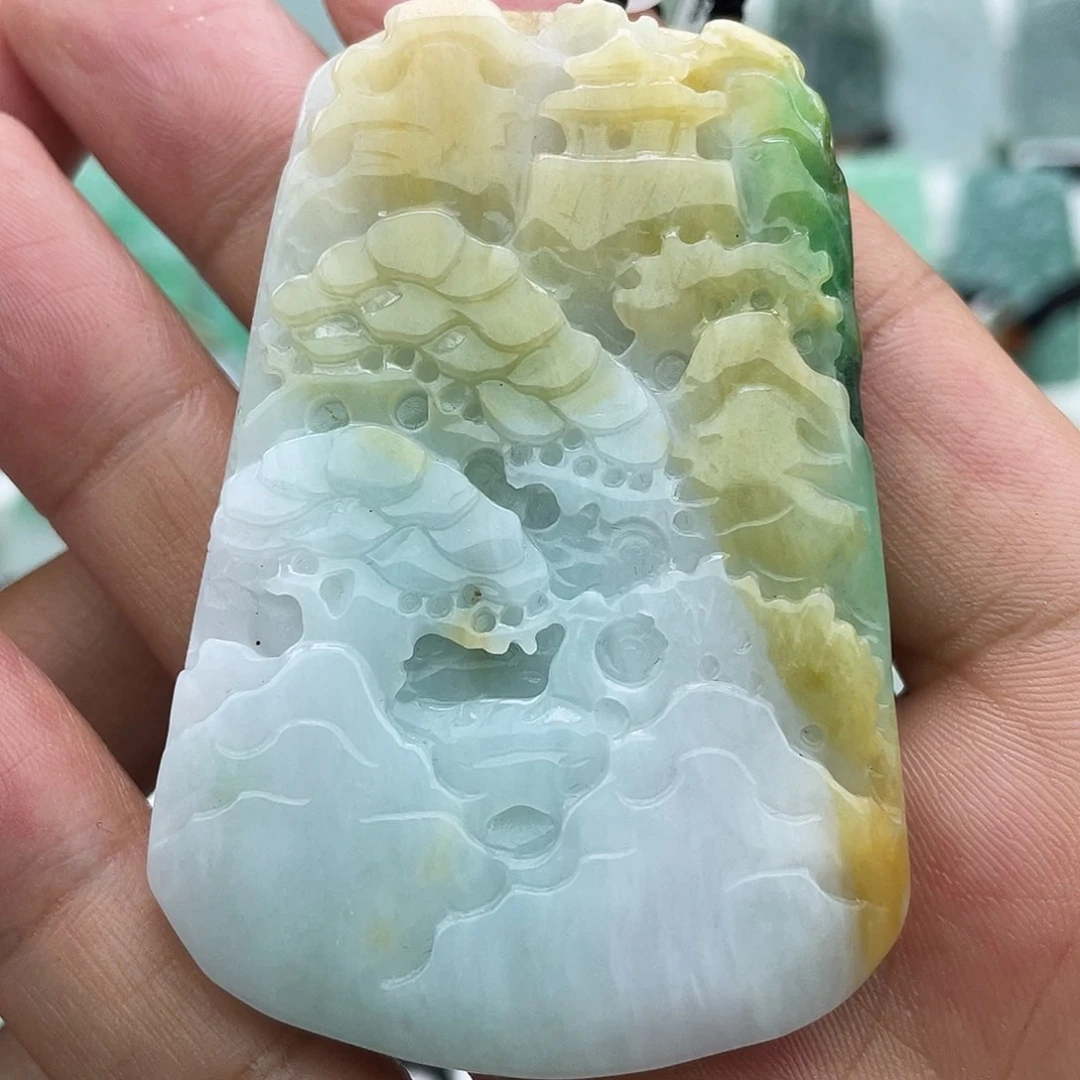 颈饰未镶嵌翡翠翡翠