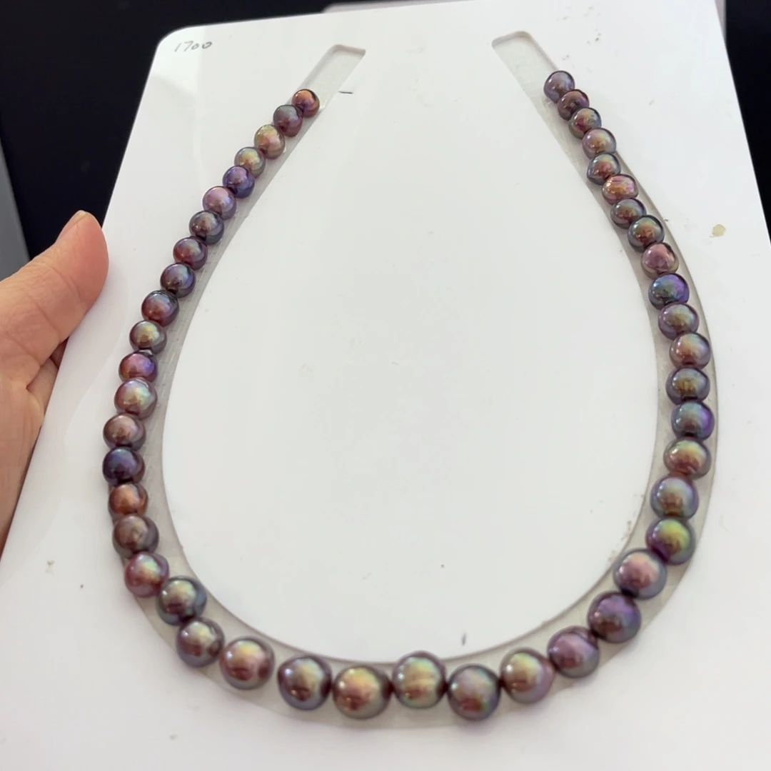 手绳银S925镶嵌淡水珍珠