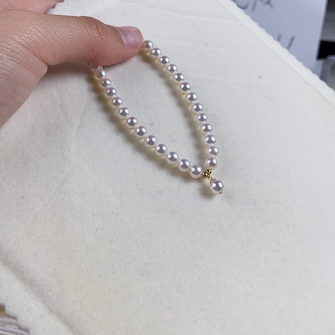 淡水珍珠手串银S925镶嵌