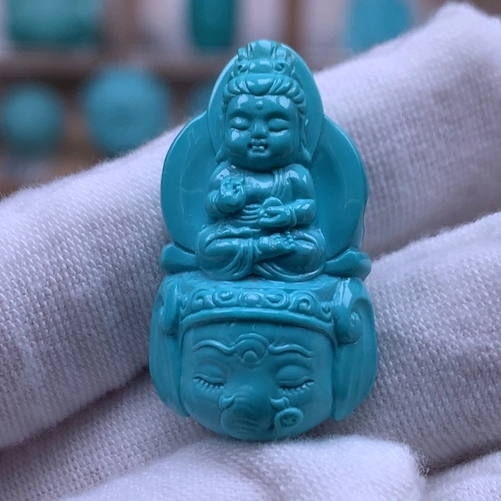 未镶嵌绿松石珠宝奇石
