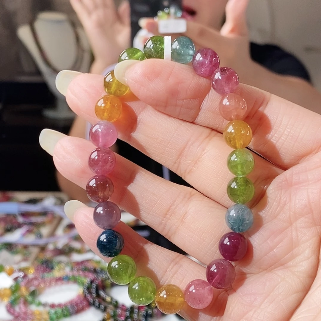 未镶嵌手链碧玺G2645080单圈颜色微差