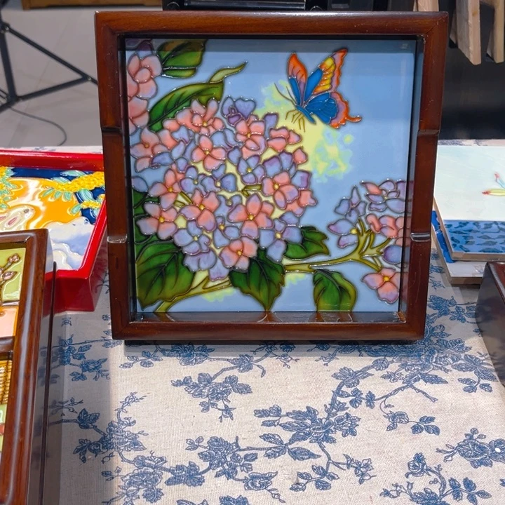 一体款瓷板画艺术作品