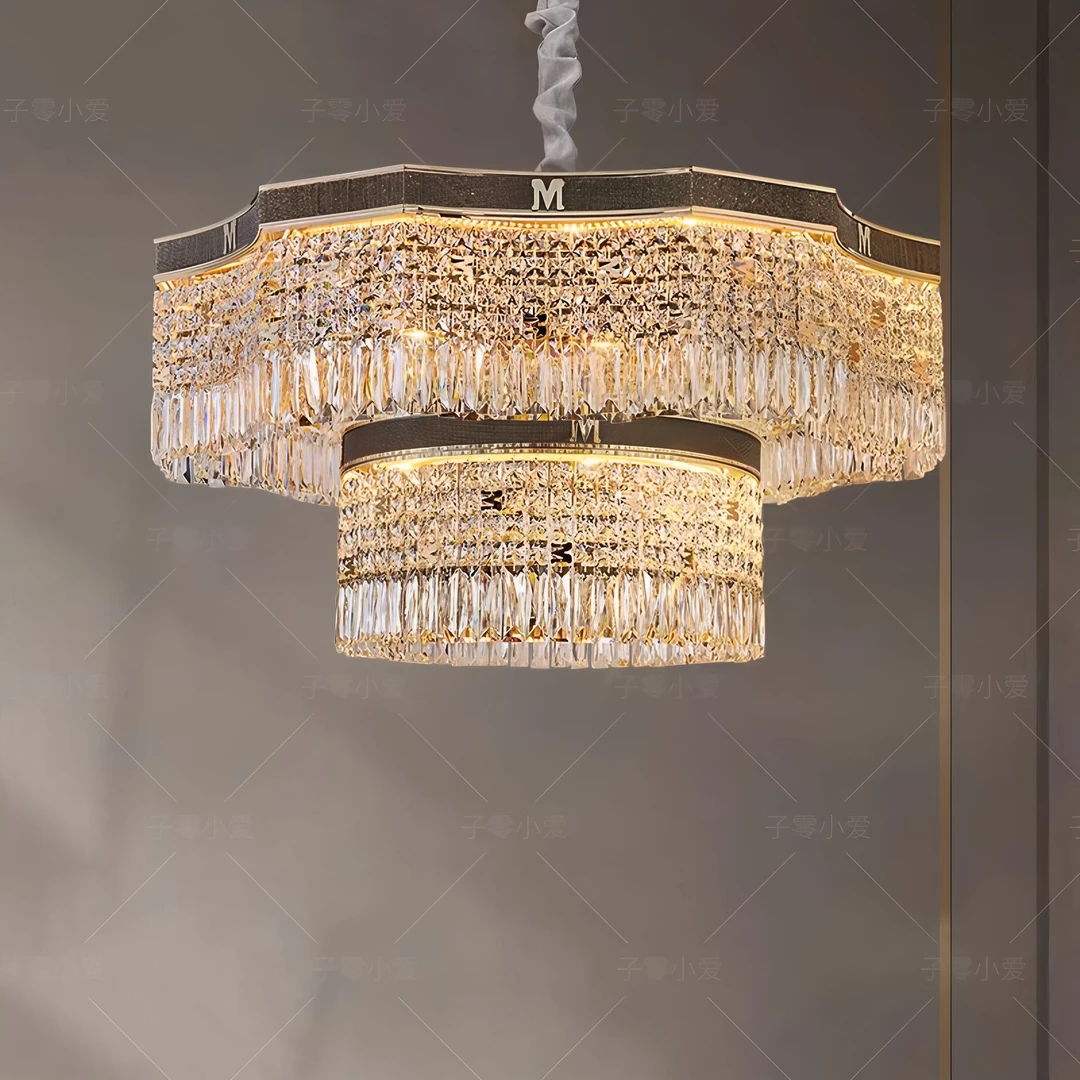 【子零小爱】（爵士）法式轻奢吊灯意式轻奢水晶灯后现代吊灯别墅灯