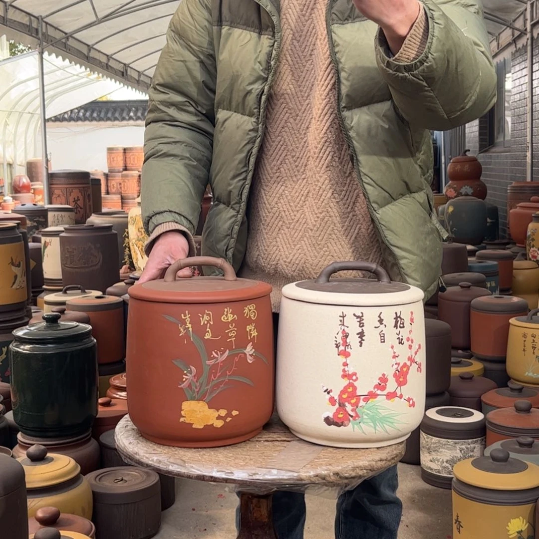 紫砂茶叶罐8 饼茶叶罐