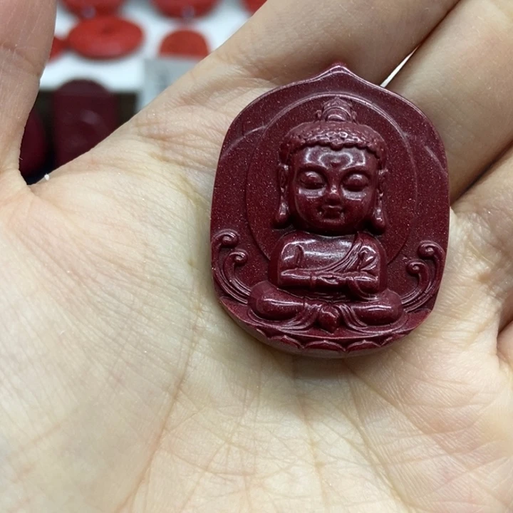 【闪购商品】天然辰砂宝宝佛紫砂