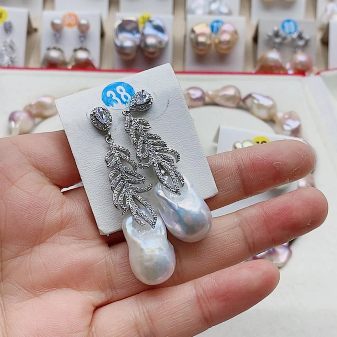 【闪购商品】淡水珍珠耳饰银S925镶嵌A****辰