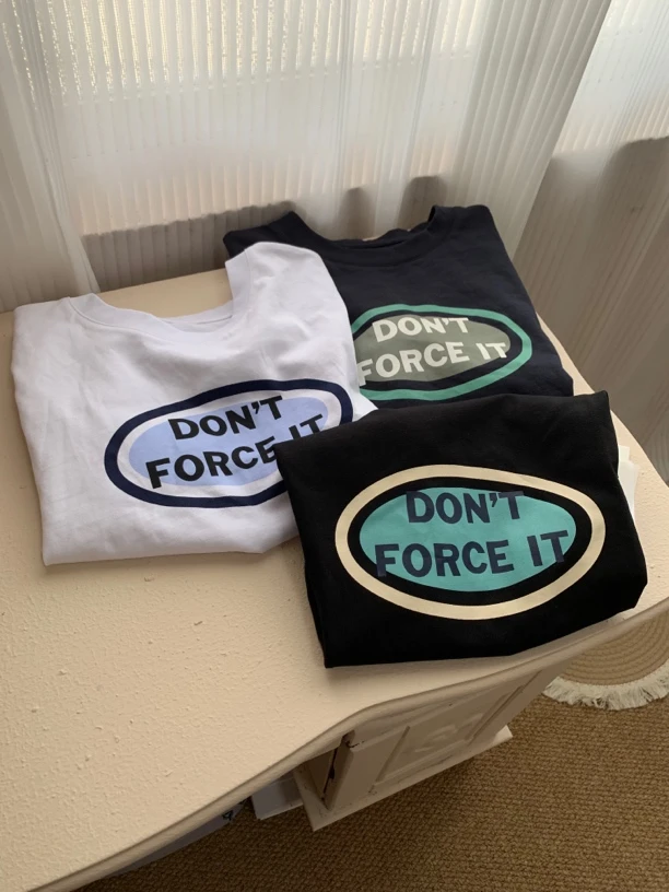 小个子定制美式字母短T 经典超百搭修身短款正肩T