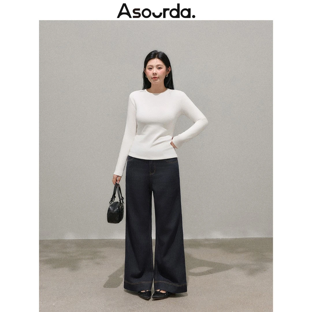 一口苏达飞袖修身T 新款时尚洋气百搭女装多巴胺服装遮肉显瘦短袖