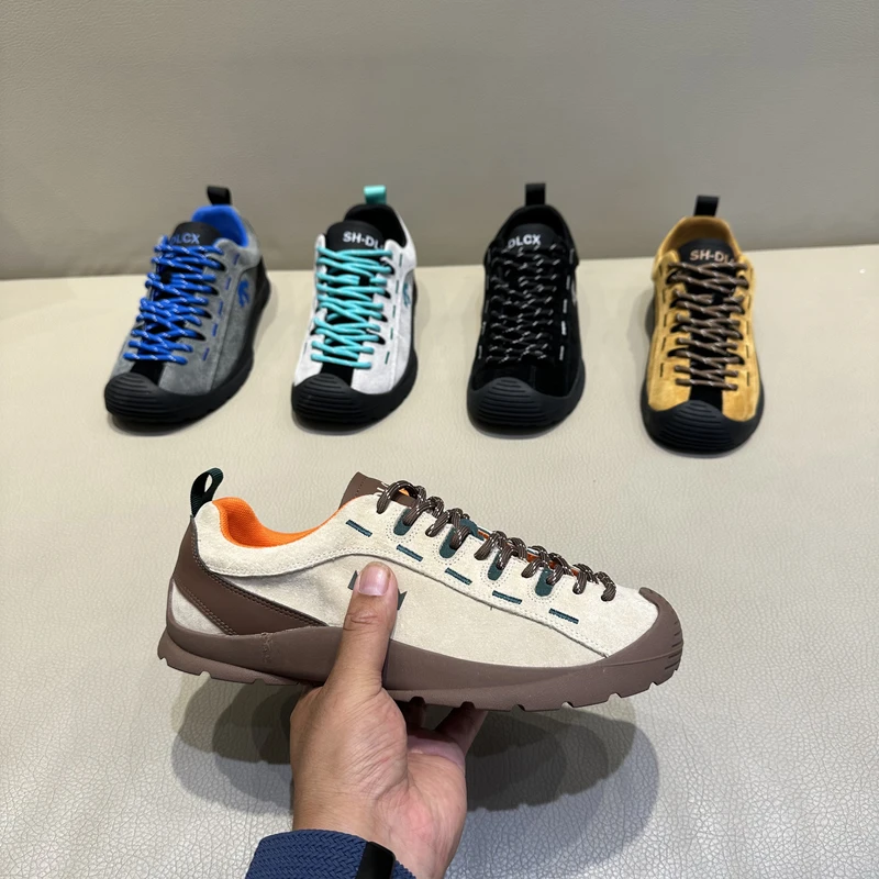 DL707-13秋季新款男士休闲鞋户外防滑减震透气低帮软底徒步鞋