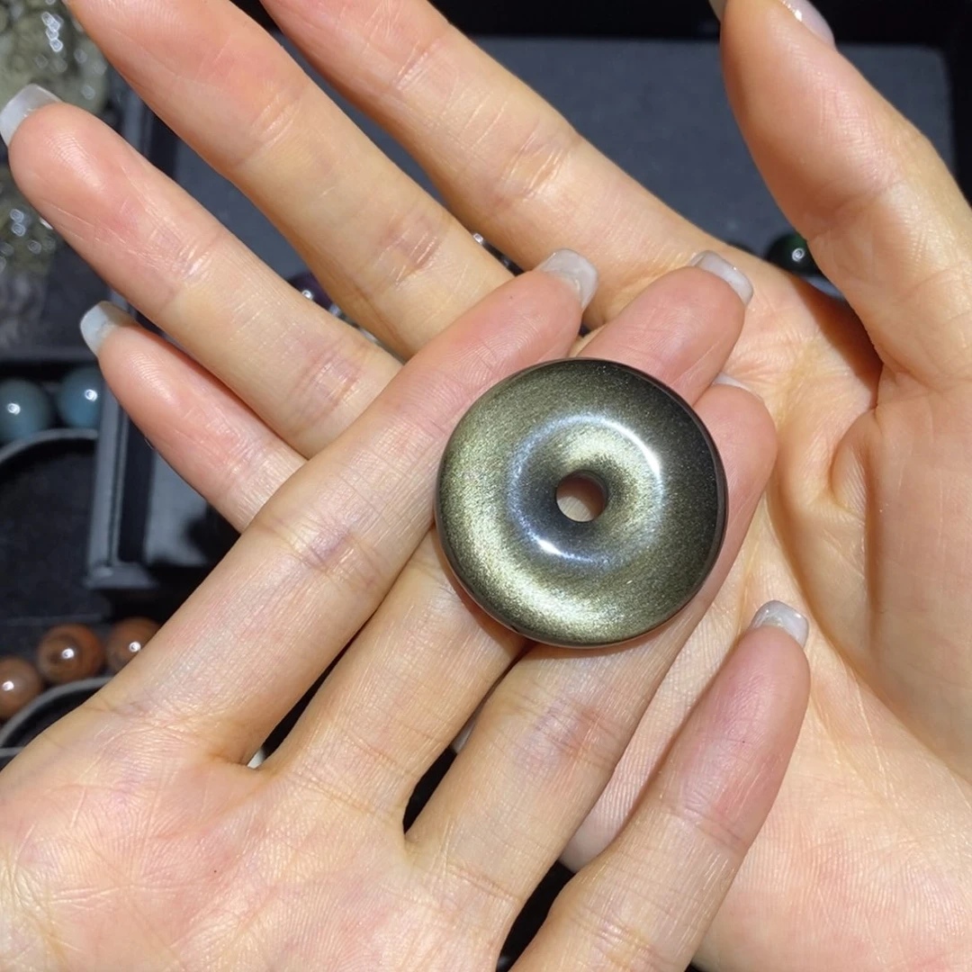 黑曜岩未镶嵌吊坠(不含链)嚯*